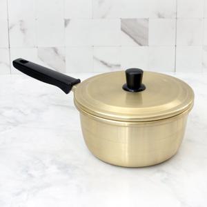 양은황냄비 편수 16cm 찌개 라면냄비 업소용 노란냄비