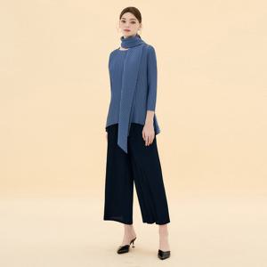 [요이츠]외주름 와이드 밴딩 플리츠 팬츠_OH03PQL01