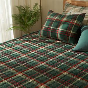 몽쉐어 사계절 마이크로워싱 페인체크 카페트 겸 침대패드 SS