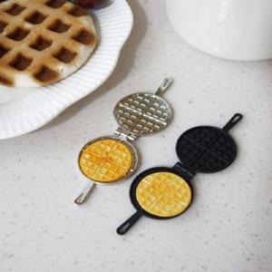 와플 팬 미니어처 (실버/블랙)