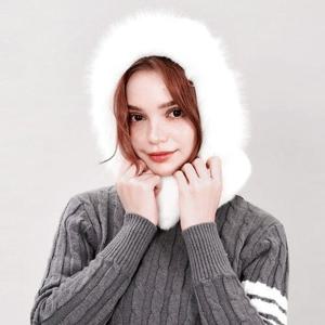 [체스]부들 에코퍼 후드 넥워머 여성골프넥워머 여성겨울넥