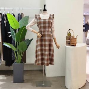 [포커스][대구백화점SG]  FW3K7ST03990_클래식 체크 기모 원피스