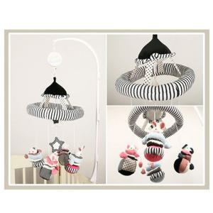 아기모빌 도형흑백모빌 오르골포함 멜로디 봉제인형 신생아모빌