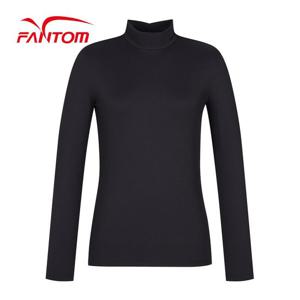 [팬텀] 여성 골지 셔링 반목 긴팔 이너 티셔츠