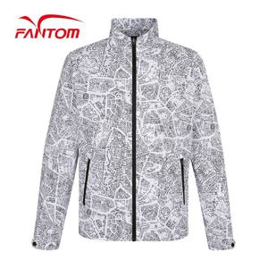 [팬텀] 남성 아트워크 패턴 점퍼