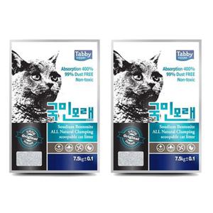 고양이화장실 고양이 국민 모래 오리지날 무향 7.5kg 2P 화장실