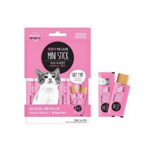 반려묘간식 캣퓨어 mini스틱 1팩 8p 닭가슴살n씨푸드