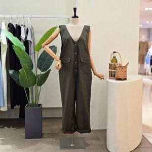 [포커스]  FM4C7PT01594_버튼 클로징 오버핏 점프슈트