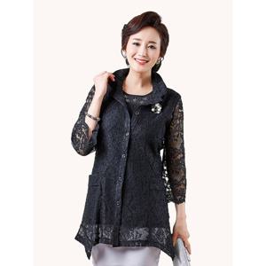 [마담엘레강스][마담엘레강스] 비비안나 레이스 자켓 K191JK03