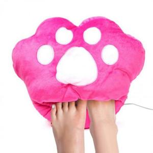 핑크 곰발바닥 발난로 USB 발열쿠션 발열방석