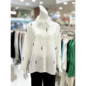 소고 세이브존01 여름 린넨 자수 셔츠 AK2BA22