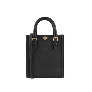 토리버치 152133 001 T 모노그램 미니 토트백 블랙