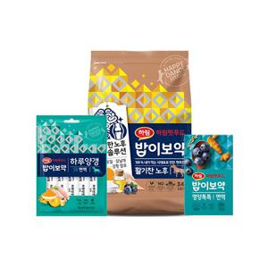 밥이보약 DOG 활기찬 노후 3.4kg+톡톡 면역+하루양갱 면역 56g