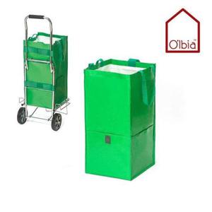 올비아 롱 멀티바스켓 그린 1P 카트 장바구니 분리