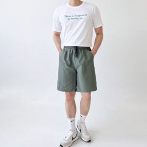 [리빌모아]남여 커플룩 팬츠 비치 밴딩 반바지 DJ-PTH-SGSSN35M-