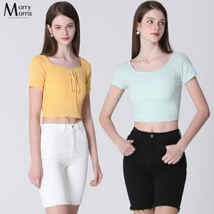 [모리모리스][모리모리스(Morry Morris)] 바이크 데님 하프 팬츠