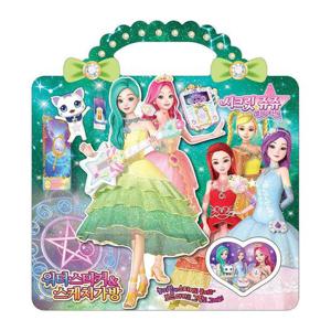 두드림 시크릿쥬쥬 워터 스티커와 스케치 가방 B타입