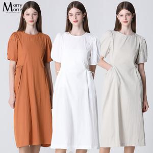 [모리모리스][모리모리스(Morry Morris)] 셀렌 포켓 롱 원피스