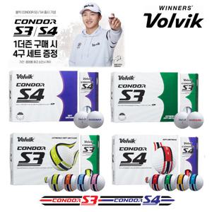 볼빅 골프공 콘도르 S3 S4 우레탄 화이트카본 1더즌12구 3/4피스