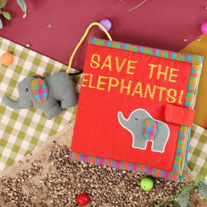 (셀린플레이) SEL065 헝겊 이야기책 코끼리를 구하자