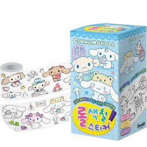 산리오캐릭터즈 시나모롤 롤 색칠스티커 유아 어린이 색칠놀이