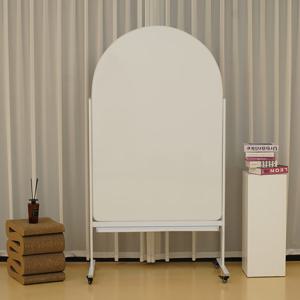 아치형 이동식 양면자석화이트보드 1000x1500mm 화이트색상