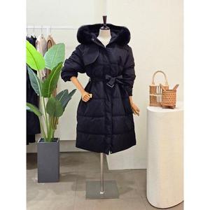 [포커스]24FW4K9JP5035_퍼트리밍 벨티드 롱 패딩 점퍼