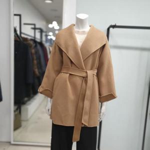 아니베에프 세이브존01 모혼방 숄카라 핸드메이드 하프코트 A3AWHC310