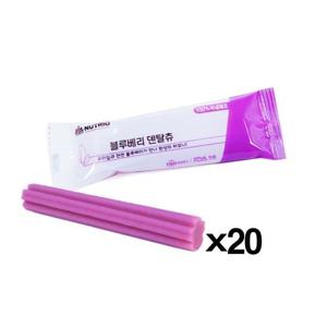 뉴트리오 덴탈츄 12g(블루베리) X20 애견껌 영양간식