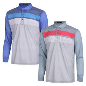 [파파브로]남자 간절기 부드러운 배색 카라티 MB-KAA-505,506