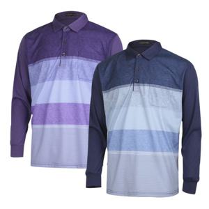 [파파브로]남자 간절기 컬러 배색 패턴 카라티 MB-KAA-737,738