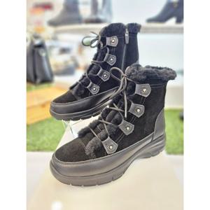 [허시파피]여성 4.5cm 스웨이드 퍼 방한 부츠  No 3FQ607