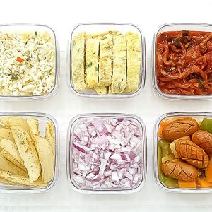 240ml 스카이락 밀폐용기 정 1호 그레이 보관용기 반찬통 플라스틱밀폐용기 소분용기 전자렌지용기