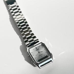 CASIO 카시오 AQ-230A-7AMQY 클래식 손목시계 실버