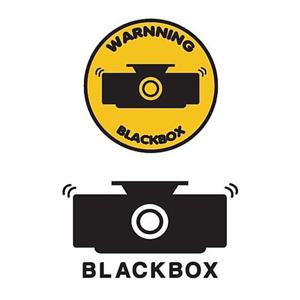 [ 블랙박스 알림스티커 시트지 ] 포인트   경고표지  그래픽 컬러안내판   부착표시