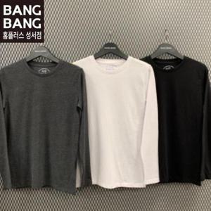 뱅뱅 HC04 봄여성 무지 기본라운드긴팔 면티셔츠 NTZ251