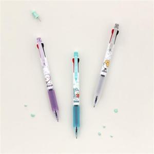 쭈바 초저점도 유성 3색 볼펜 0.5mm 낱개 볼펜