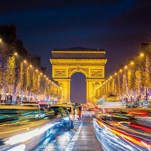 풍경화퍼즐 1000조각 직소퍼즐 - 파리의 화려한 조명 야광