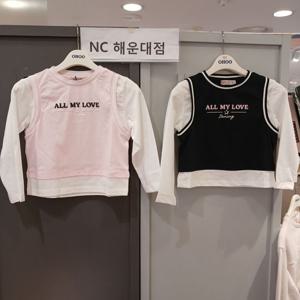 [오후]여아 조끼 싱글티 OHLA25S51