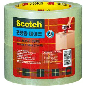 스카치 포장용테이프 3615-2 투명 48mmx50M 3M