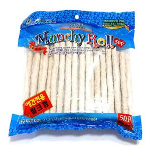 강아지 애견 어린강아지 간식 개껌 밀크먼치껌 50P