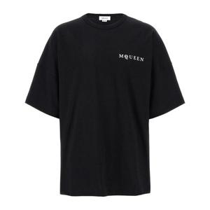 알렉산더맥퀸 코튼 저지  로고 프린트 티셔츠 828434QTADE 0520