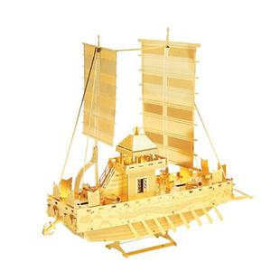 3D 입체 메탈 퍼즐 미니 판옥선 골드