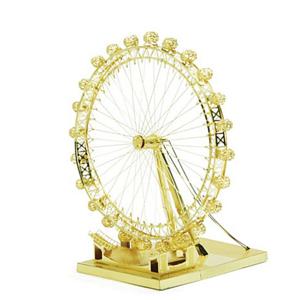 3D 입체 메탈 퍼즐 미니 런던 관람차 골드