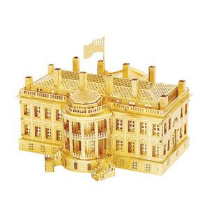 3D 입체 메탈 퍼즐 미니 워싱턴 백악관 골드