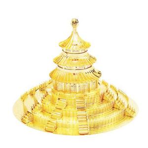 3D 입체 메탈 퍼즐 미니 천단공원 골드