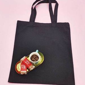 무지 캔버스 블랙 가벼운 토트백 에코백 세로 L