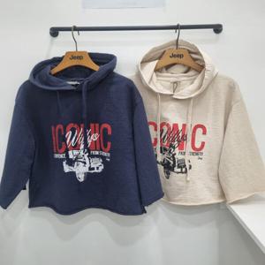 [지프]여전 빈티지 7부후드맨투맨 JQ2THF033_JK