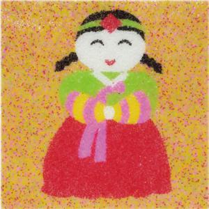 데코샌드 액자만들기 131 한복소녀