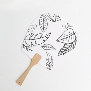 민화평부채만들기 입문형 나뭇잎